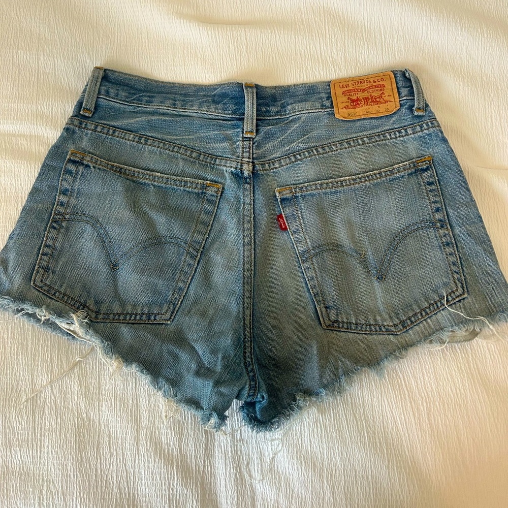 Levi denim cutoff shorts